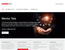 Tablet Screenshot of mentortele.se